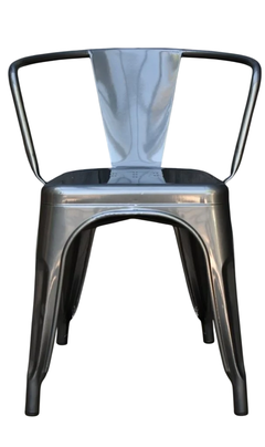 SILLA TOLIX CON APOYABRAZOS GRIS GRAFITO - comprar online