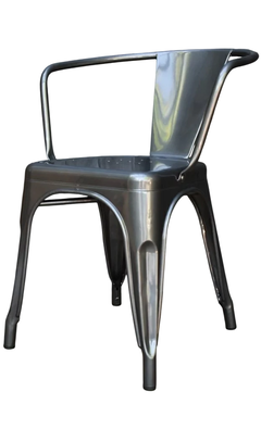 SILLA TOLIX CON APOYABRAZOS GRIS GRAFITO en internet
