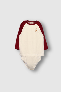 Body Tirso Blanco y Bordo - comprar online