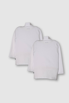 Pack x2 Polera Colegial (Blanco) en internet