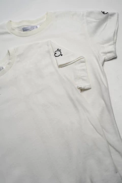Pack x2 Remera Colegial (Blanco) - tienda online