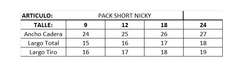 Pack Short Nicky - Le Cocon