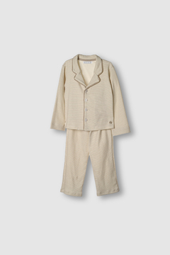 Pijama Terragona (Rayado, Beige) - comprar online