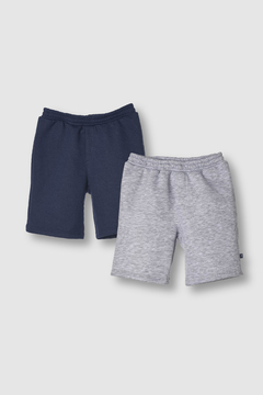 Pack Short Colegial (Azul y Gris) - comprar online