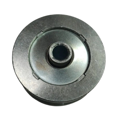 ROLDANA 2" V ZINCADA COM ROLAMENTO E BUCHA