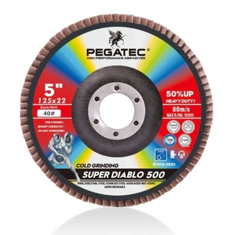 DISCO FLAP 4,5 G40 15X22MM SUPER DIABLO CERAMIC PEGATEC
