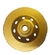 Disco rebolo de desbaste diamantado dupla de 115 mm, com acabamento dourado e furos, ideal para ferramentas.