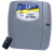 Central de choque e alarme SH1800W com controle remoto, mostrando painel de controle e controle remoto ao lado.