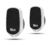 Receptor duplo Nice Genno com dois controles remotos, modelo compacto e moderno.