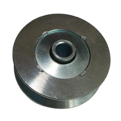 ROLDANA 2,5" V AÇO ZINCADA COM ROLAMENTO E BUCHA