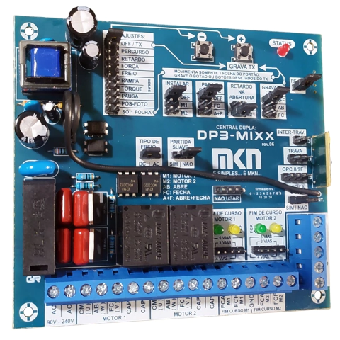 CENTRAL DUPLA MKN DP3 MIXX PARA MOTOR PIVOTANTE DUPLO