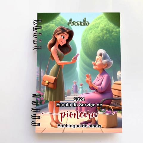 Caderno para Escola de Pioneiros em LIBRAS modelo 1572
