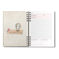 Caderno de Estudo Pessoal coleção flores 9