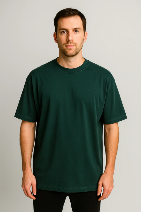 Remera Oversize Basic Green - comprar online
