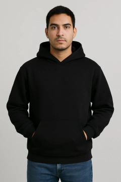 Hoodie Oversize Basic Black - comprar online