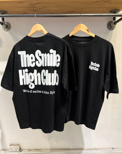Remera Boxy Fit Smile Black