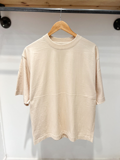 Remera Boxy Fit Basic Beige