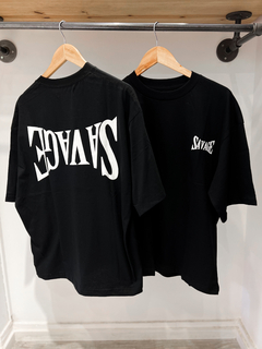 Remera Boxy Fit Savage Black