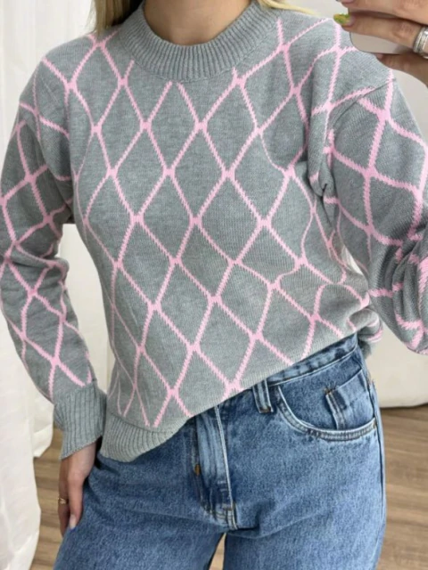 BLUSA LOSANGOS TRICOT