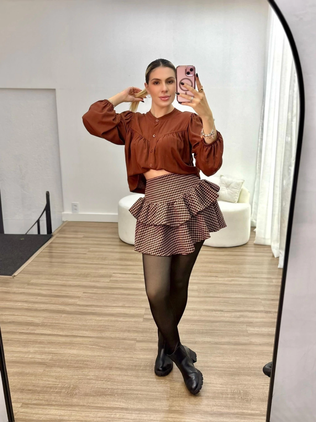 Saia Xadrez Augustina