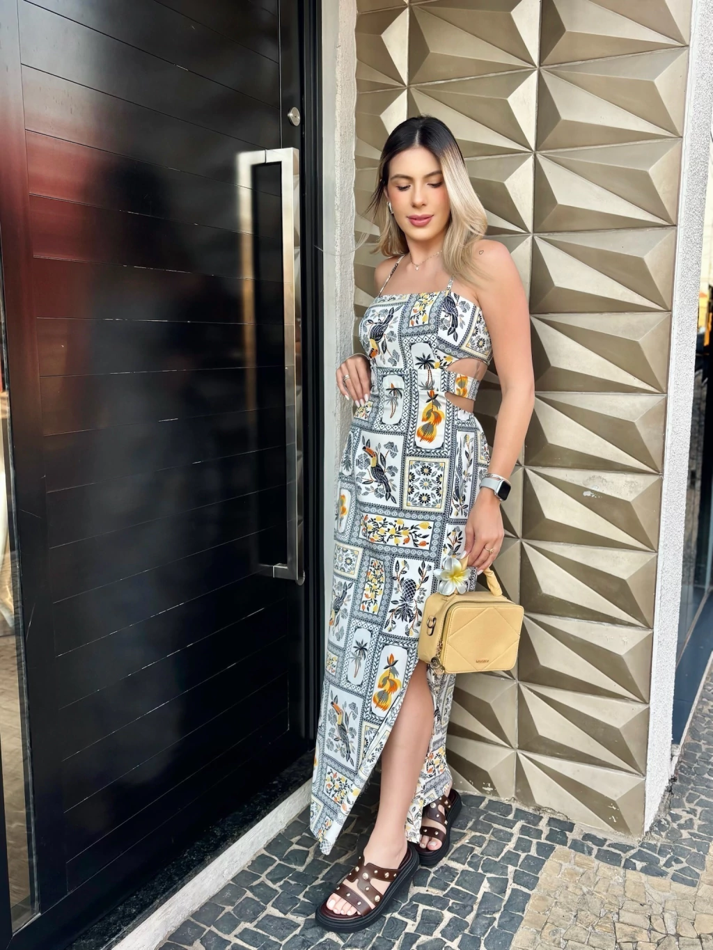 Vestido Estampado Caju