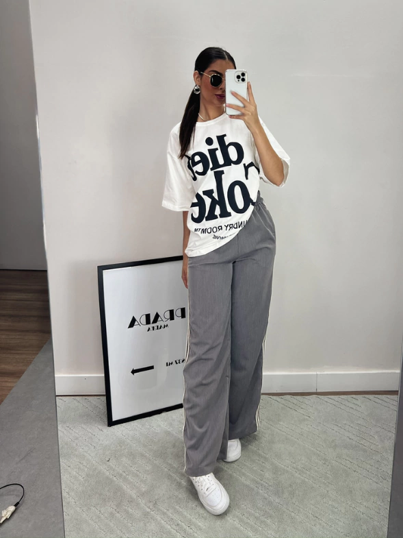 Calça Pantalona de Alfaiataria Allora