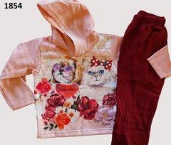 Conjunto Infantil Moletom Cachorro e Gato (CJI1854)