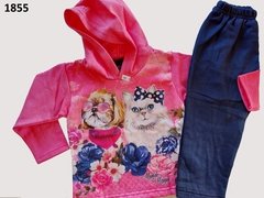 Conjunto Infantil Moletom Cachorro e Gato (CJI1855)