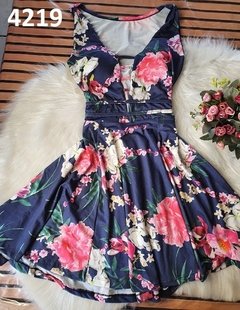 Vestido Rodado Estampado Suplex Laila (VRE4219) na internet
