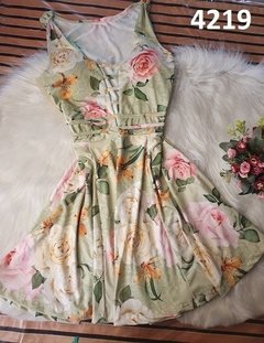 Vestido Rodado Estampado Suplex Laila (VRE4219) - Agriidoce