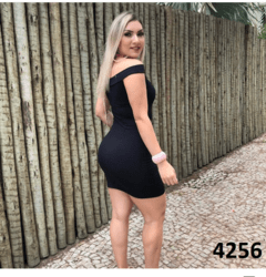Vestido Canelado Canoa (VCC4256) - loja online