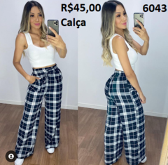 Calça Pantalona Xadrez (CPX6043)