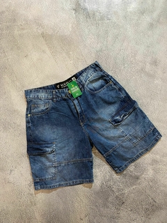 BERMUDA MOM AZUL CARGO