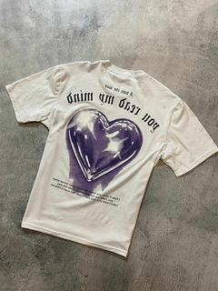 REMERA OVERSIZE CORAZON - Dublin Garden