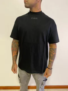 REMERA AZZ OVER A PARIS NEGRO