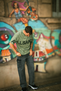 REMERA AZZ OVERSIZE ALL SAINTS VERDE