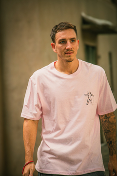 REMERA OVERSIZE MEN ROSE - Dublin Garden