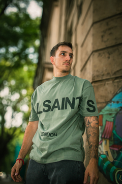 REMERA AZZ OVERSIZE ALL SAINTS VERDE - Dublin Garden