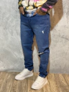 JEAN MOM AZUL ROTURA