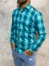 CAMISA CUADRA CELESTE