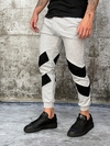JOGGING LR GRIS TIRAS NEGRAS
