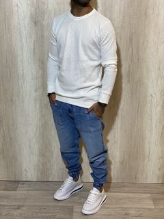 SWEATER PANAL BLANCO - comprar online