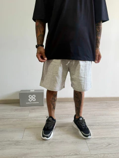 BERMUDA LR LINO GRIS CLARO - comprar online