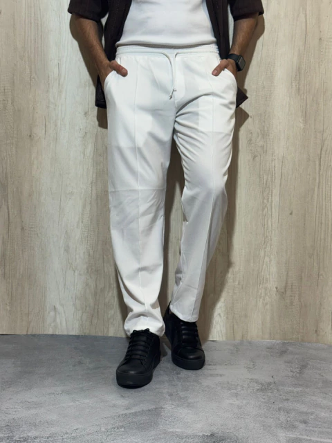 PANTALON SASTRERO BLANCO - comprar online