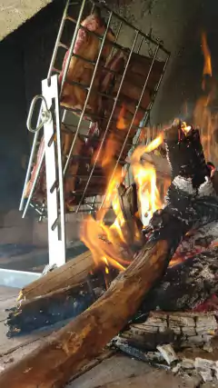 Parrilla Asador para hogar a leña - comprar online