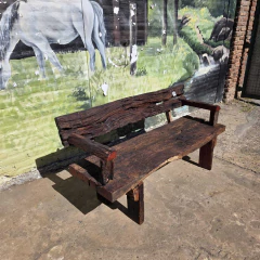 BANCO RÚSTICO QUEBRACHO 1.5 METRO - N°56 - comprar online