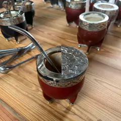 Mate imperial calabaza marrón guarda alpaca BASE BOLITAS - tienda online