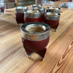 Mate imperial calabaza marrón guarda alpaca BASE BOLITAS