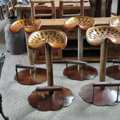 Banco alto asiento de tractor Óxido