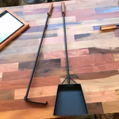 Set de palita y atizador para parrilla